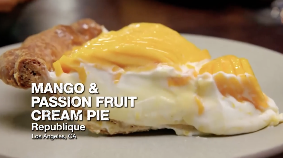 Mango & Passion Fruit Cream Pie